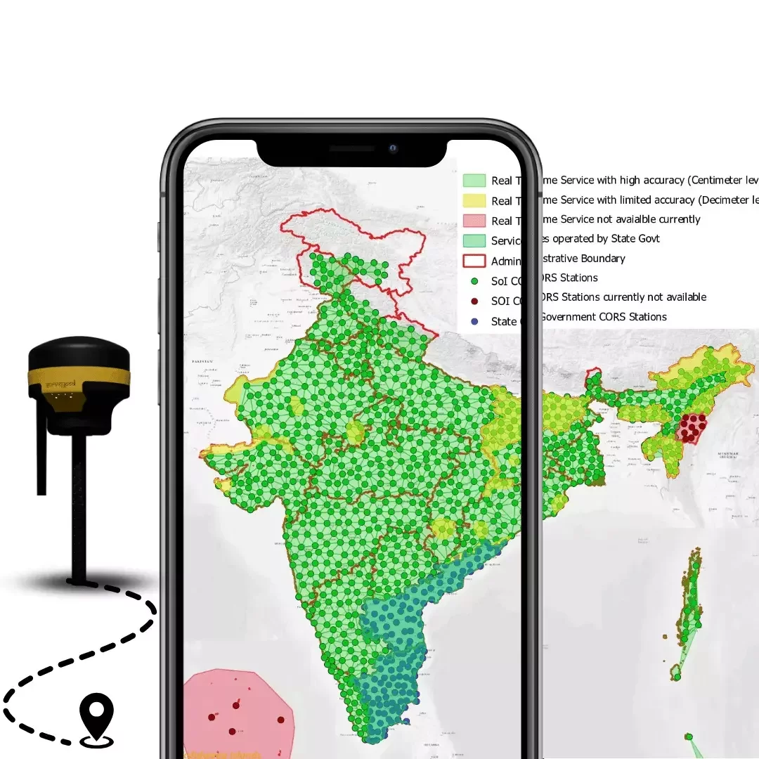 SOI Cors connect in surveypod GNSS